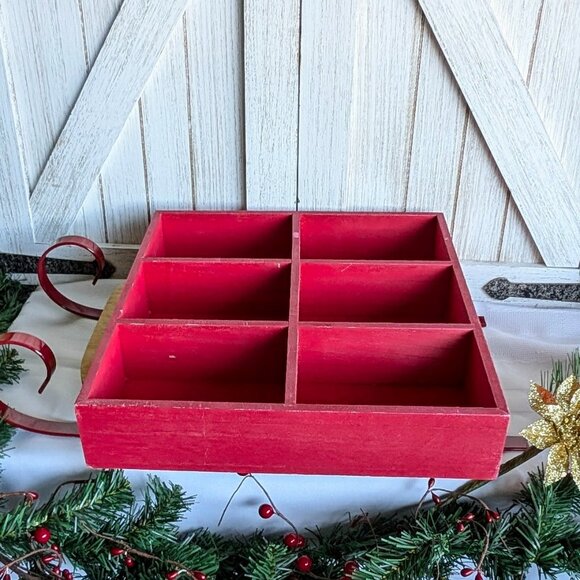 Bullseye Playground Wooden Tiered Tray Crate Cubby Mrs Claus Cookie Co - Picture 2 of 5